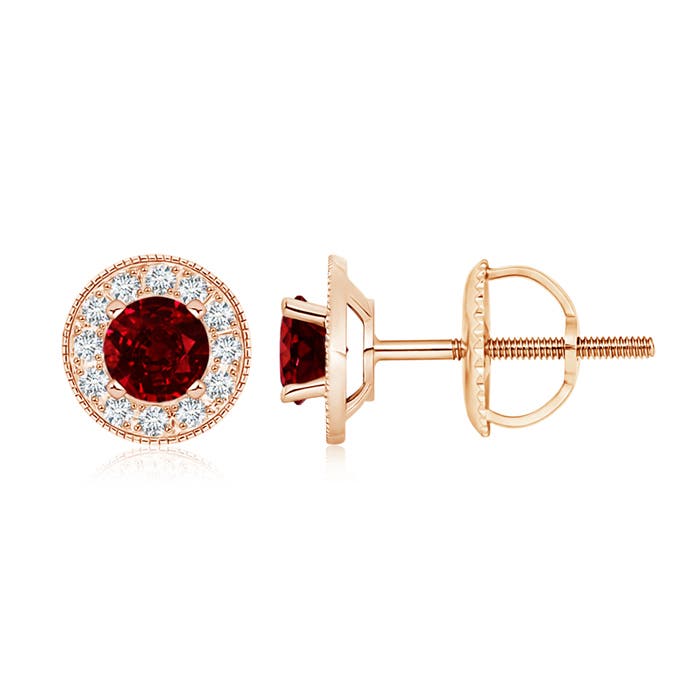 AAAA - Ruby / 1.54 CT / 14 KT Rose Gold