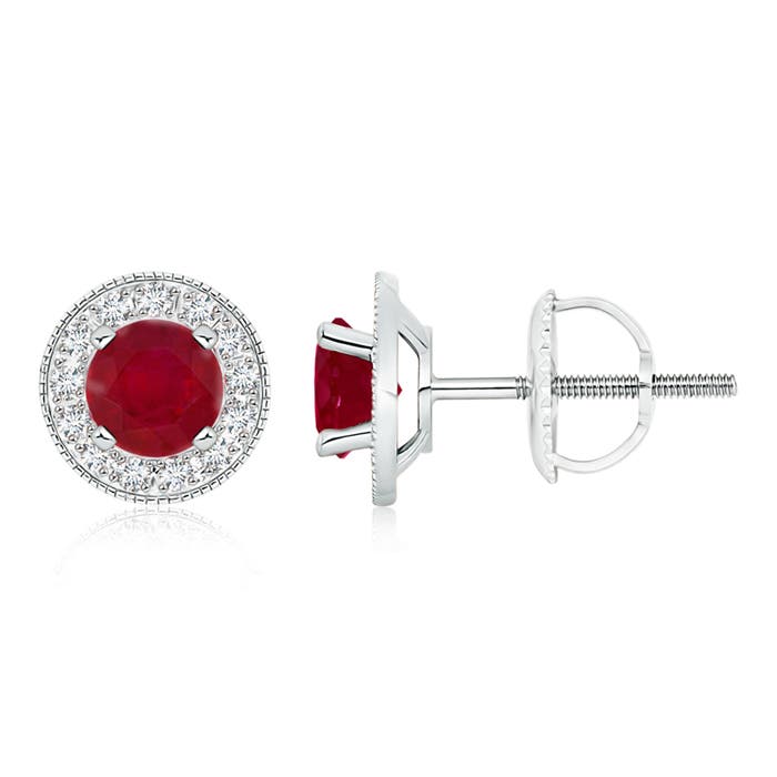 AA - Ruby / 2.36 CT / 14 KT White Gold