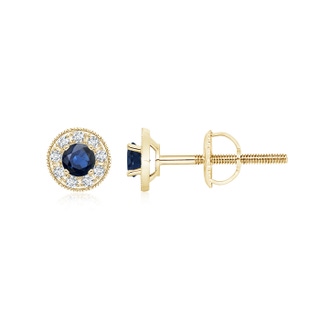 Round AA Blue Sapphire