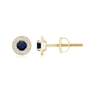 Round A Blue Sapphire