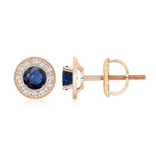 Round AA Blue Sapphire