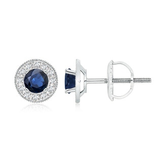 Round AA Blue Sapphire