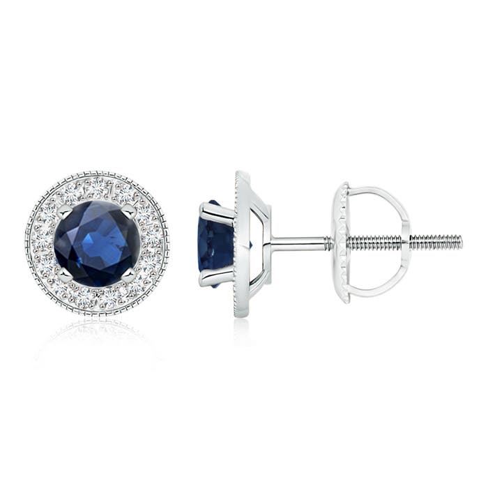 AA - Blue Sapphire / 2.36 CT / 14 KT White Gold