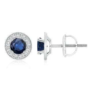 Round AA Blue Sapphire