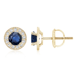 Round AA Blue Sapphire