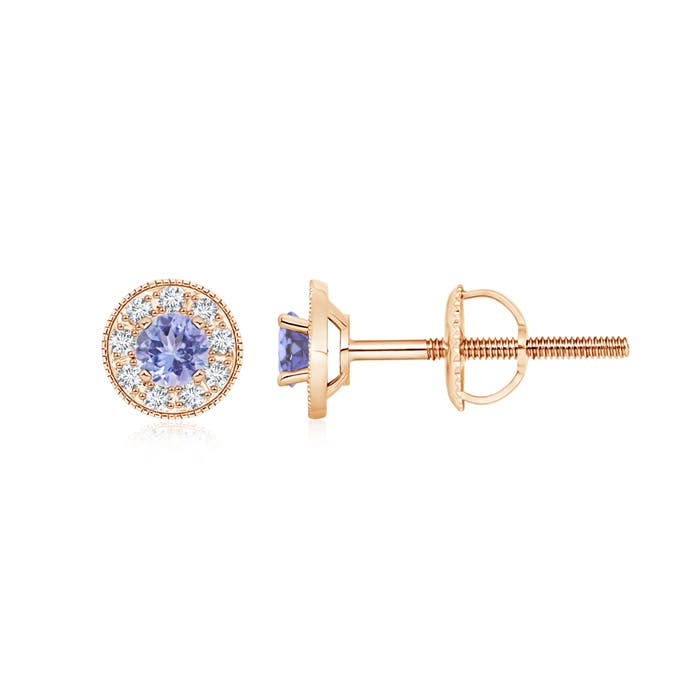 AA - Tanzanite / 0.61 CT / 14 KT Rose Gold