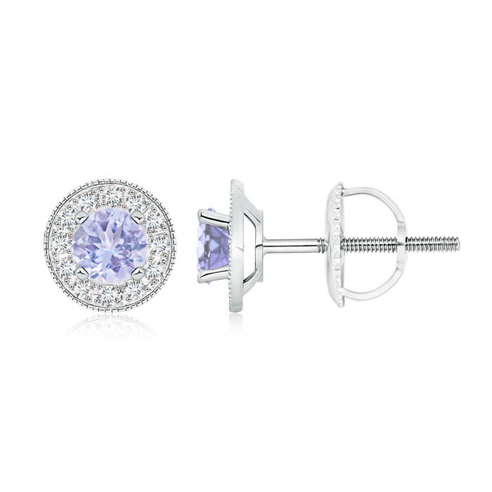 A - Tanzanite / 1.34 CT / 14 KT White Gold