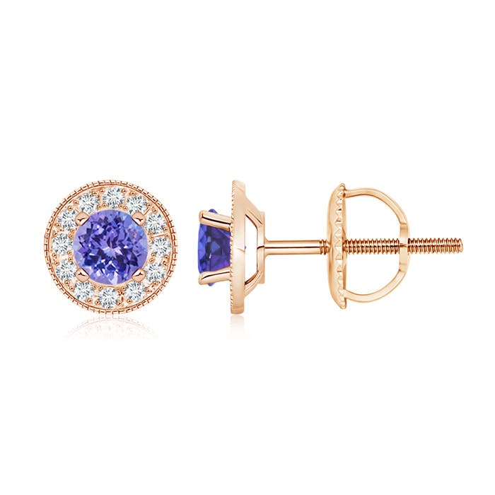 AAA - Tanzanite / 1.34 CT / 14 KT Rose Gold