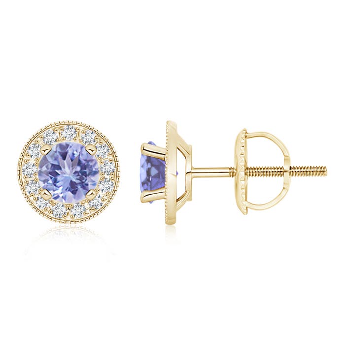 A - Tanzanite / 2.16 CT / 14 KT Yellow Gold