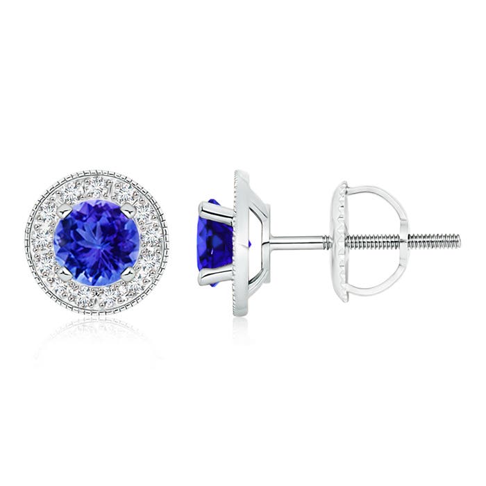 AAA - Tanzanite / 2.16 CT / 14 KT White Gold