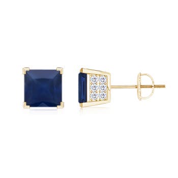 A - Blue Sapphire / 1.47 CT / 14 KT Yellow Gold