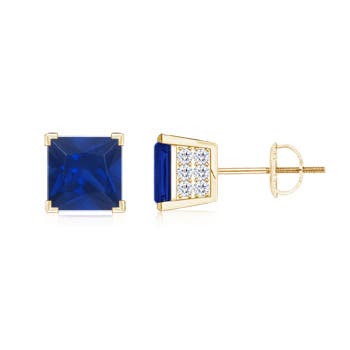 AAA - Blue Sapphire / 1.47 CT / 14 KT Yellow Gold