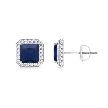 A - Blue Sapphire / 1.75 CT / 14 KT White Gold