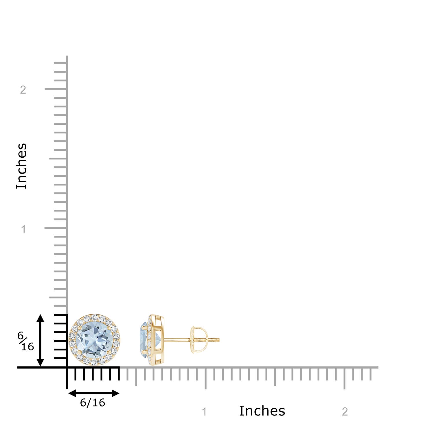 A - Aquamarine / 1.73 CT / 14 KT Yellow Gold