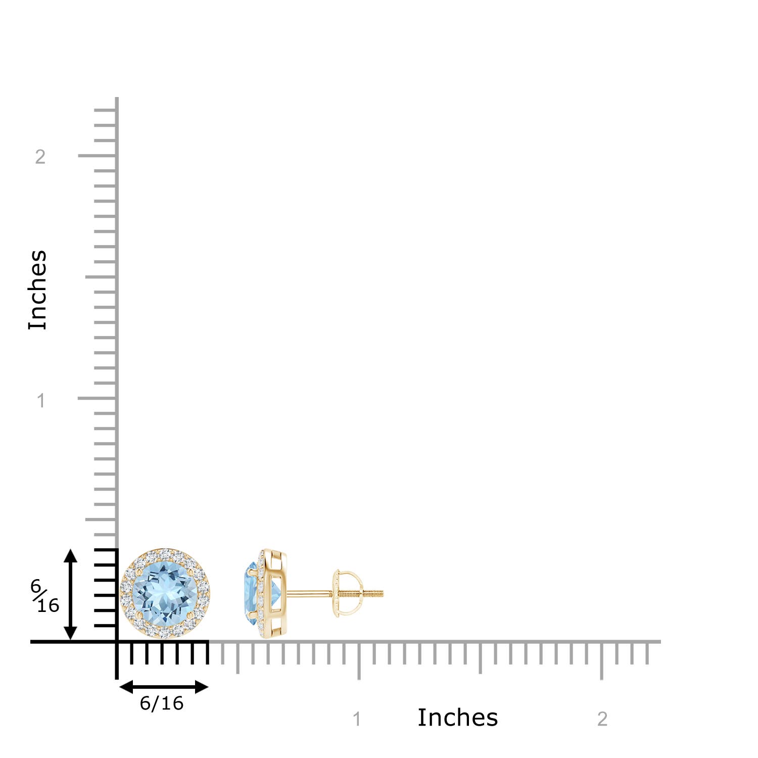 AAA - Aquamarine / 1.73 CT / 14 KT Yellow Gold