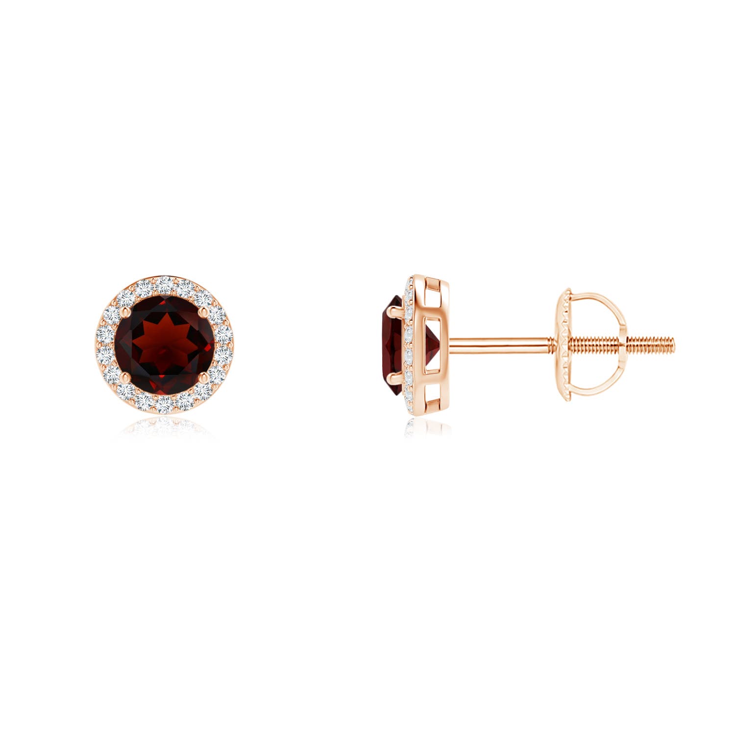 AA - Garnet / 0.77 CT / 14 KT Rose Gold