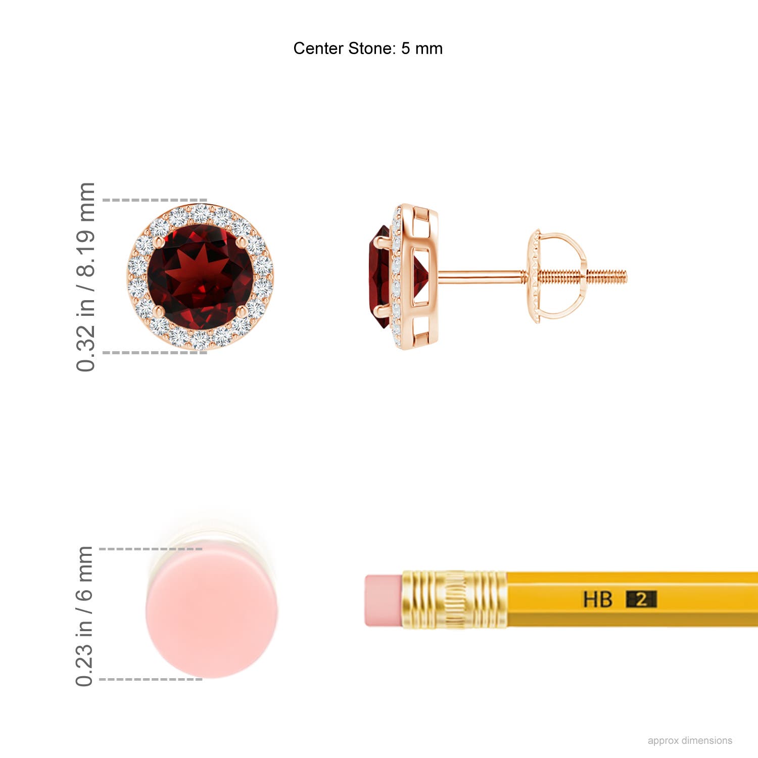 AAA - Garnet / 1.38 CT / 14 KT Rose Gold