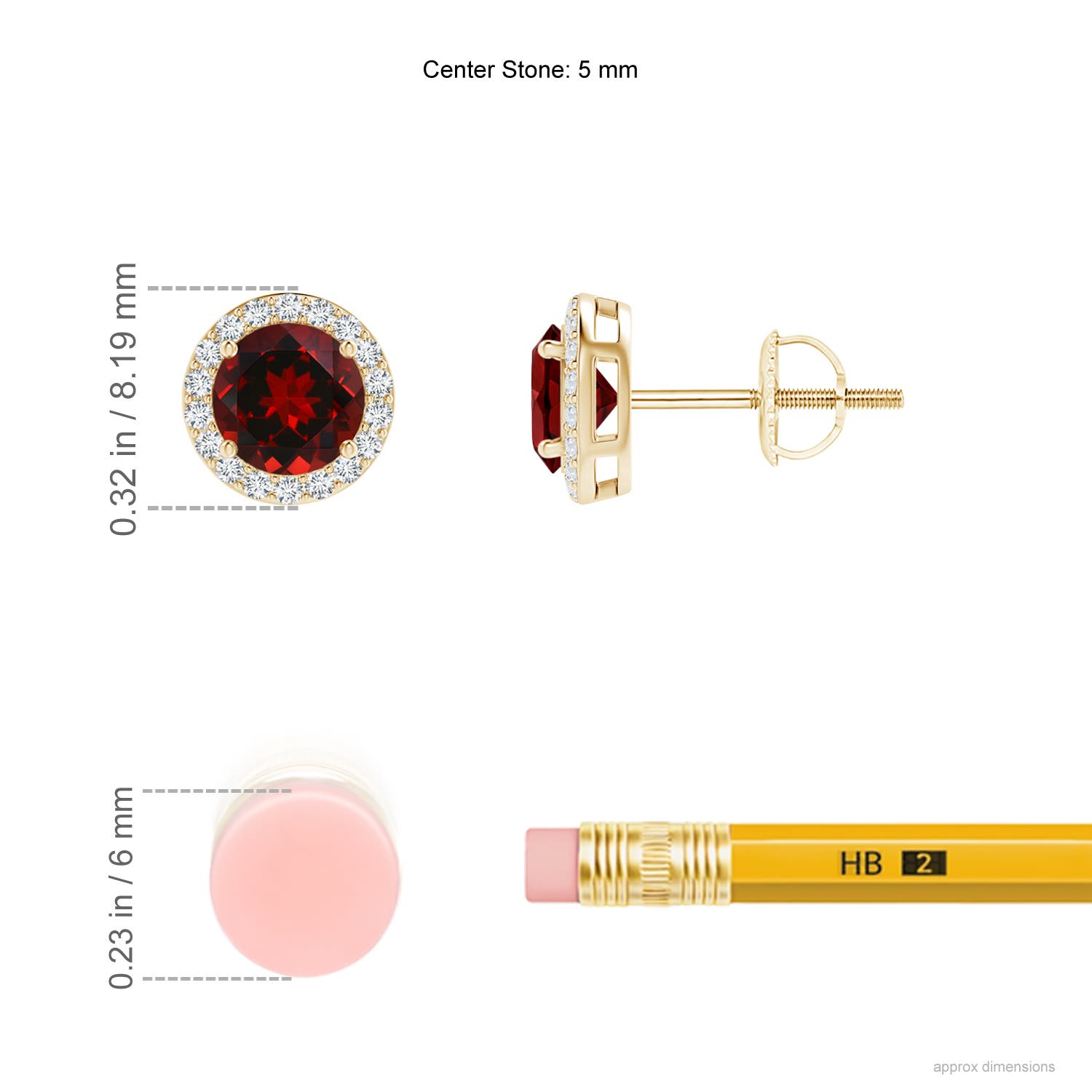 AAAA - Garnet / 1.38 CT / 14 KT Yellow Gold