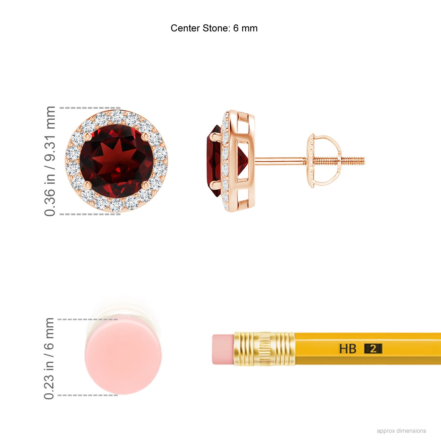 AAA - Garnet / 2.29 CT / 14 KT Rose Gold