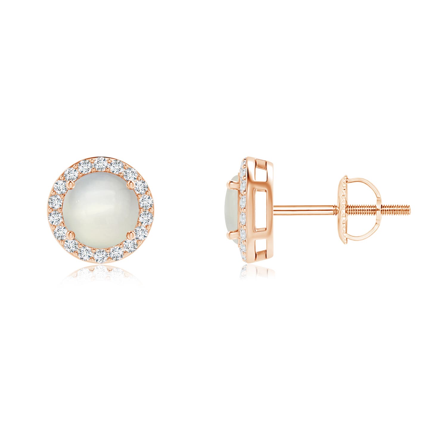 AAA - Moonstone / 1.08 CT / 14 KT Rose Gold