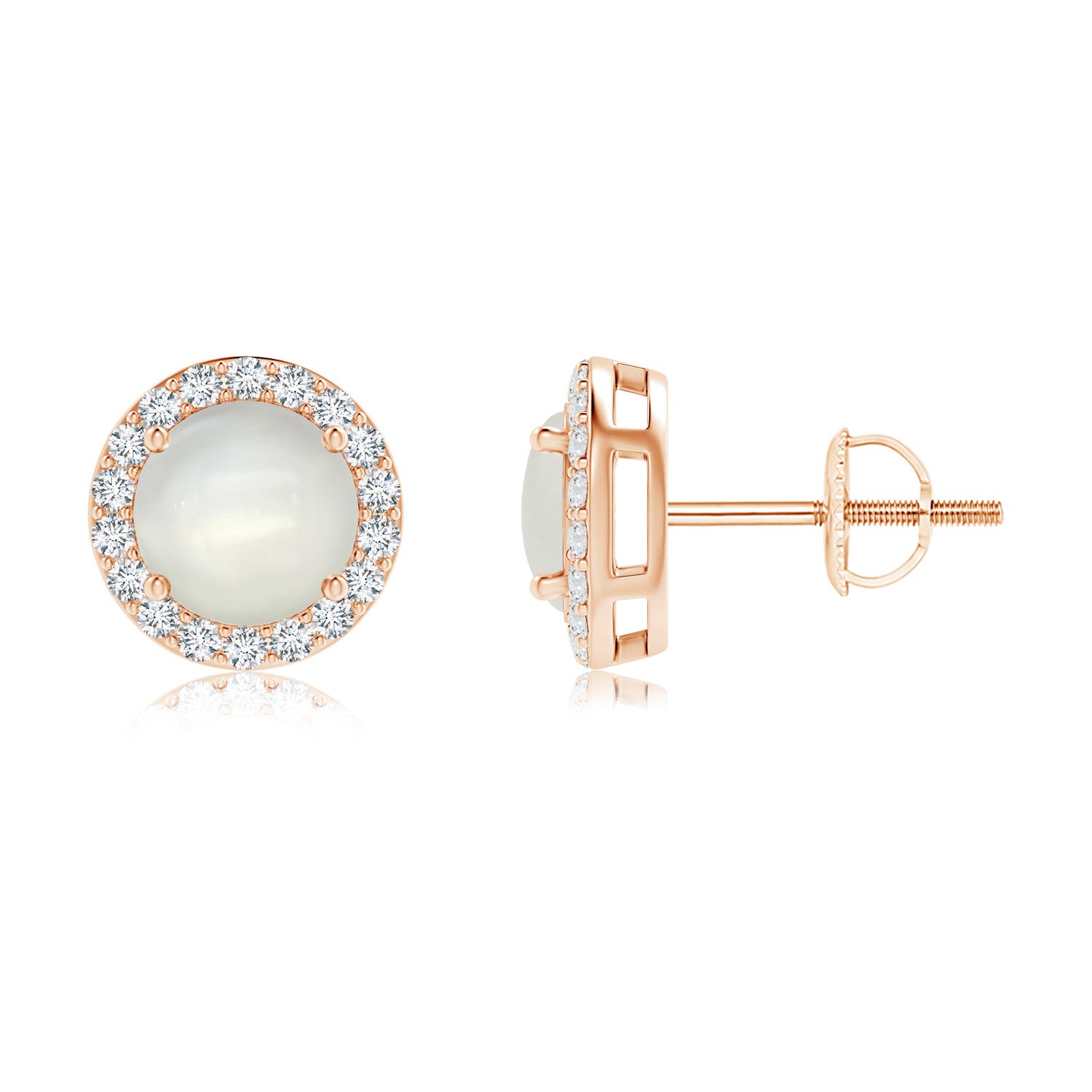 AAAA - Moonstone / 1.89 CT / 14 KT Rose Gold