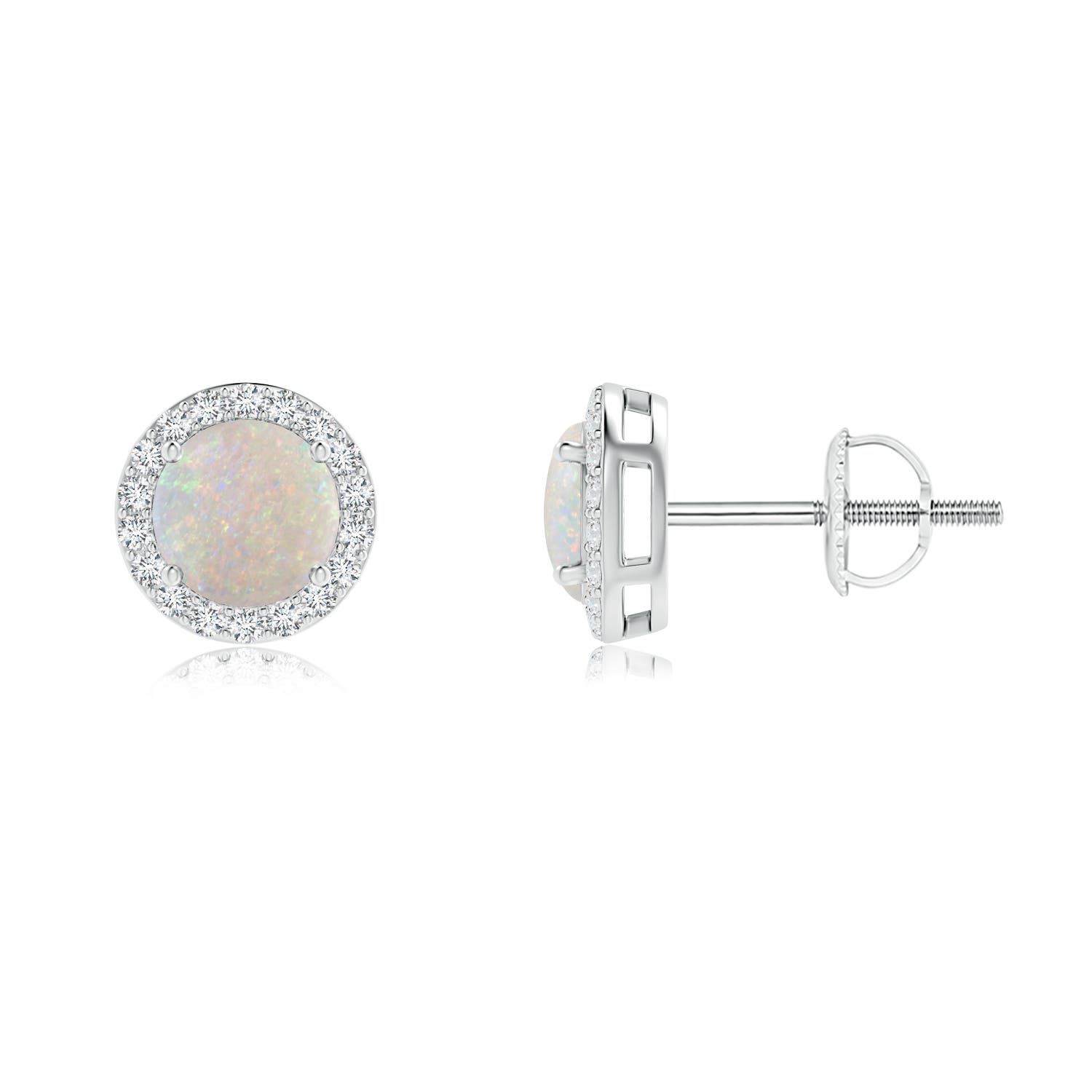 AA - Opal / 0.84 CT / 14 KT White Gold