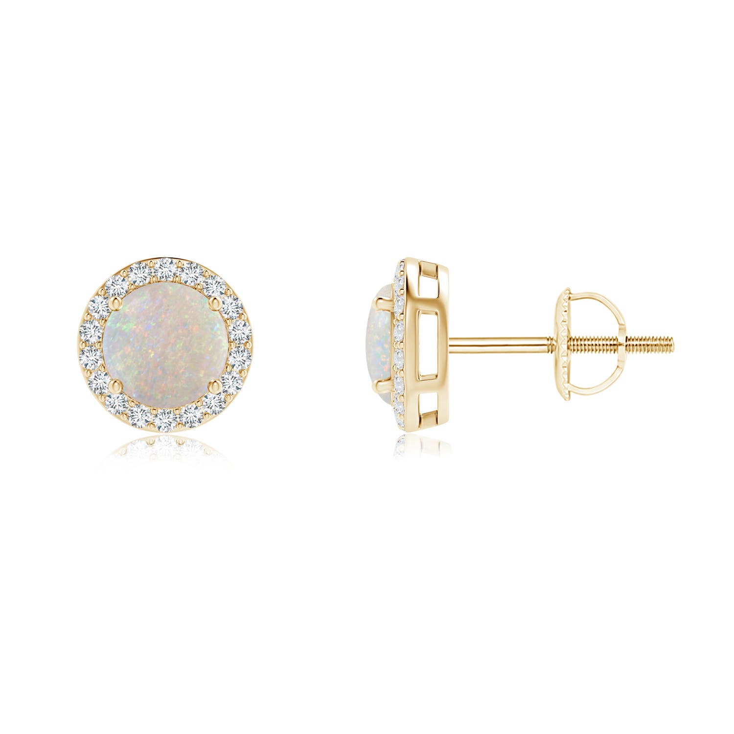 AA - Opal / 0.84 CT / 14 KT Yellow Gold