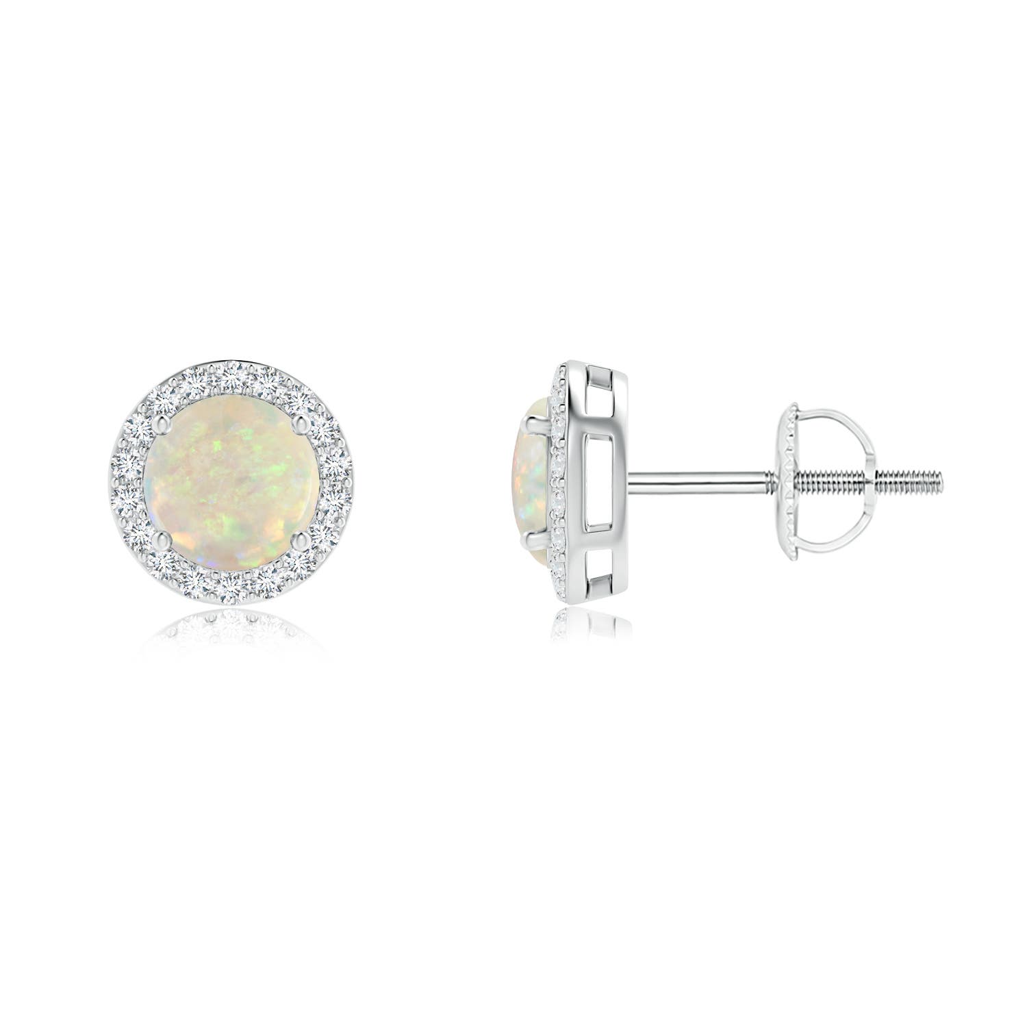 AAA - Opal / 0.84 CT / 14 KT White Gold