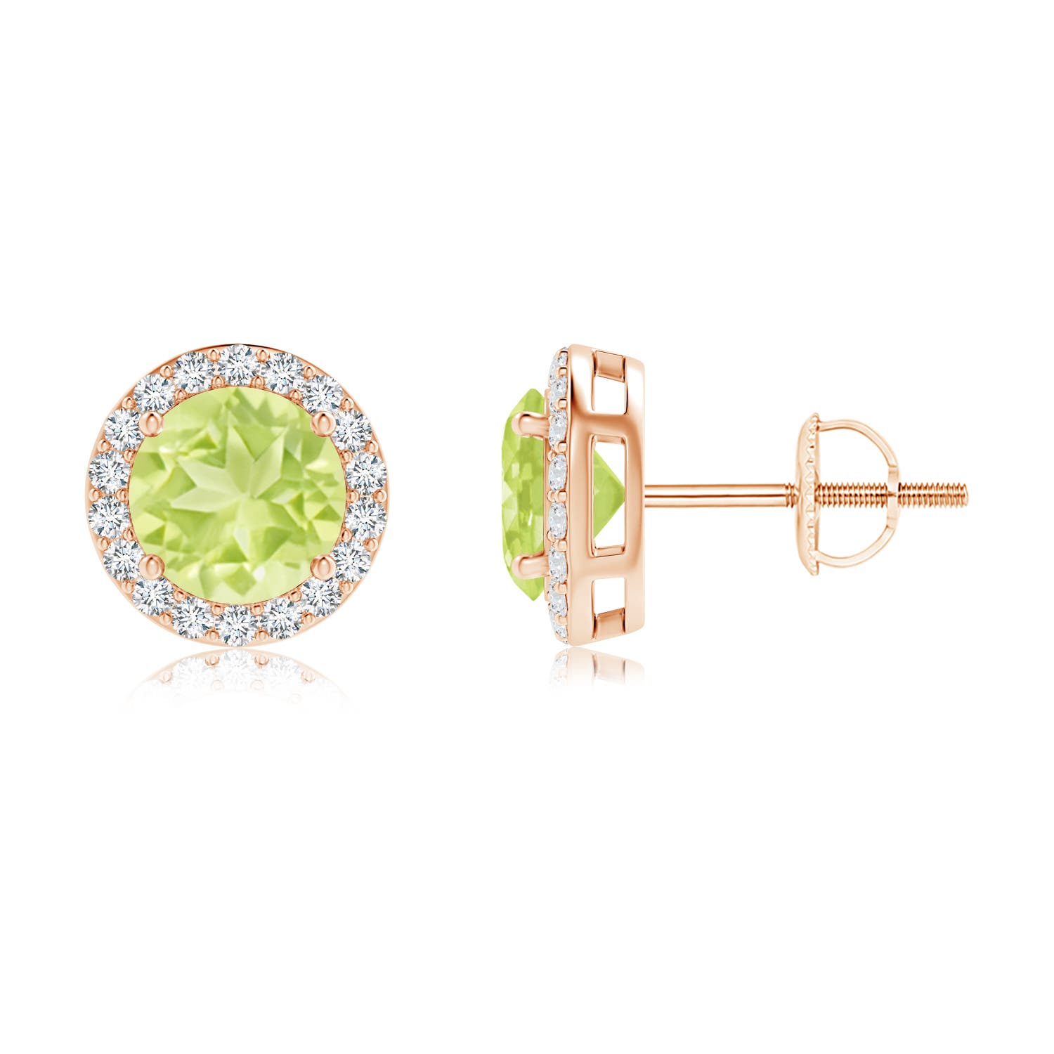 A - Peridot / 2.19 CT / 14 KT Rose Gold