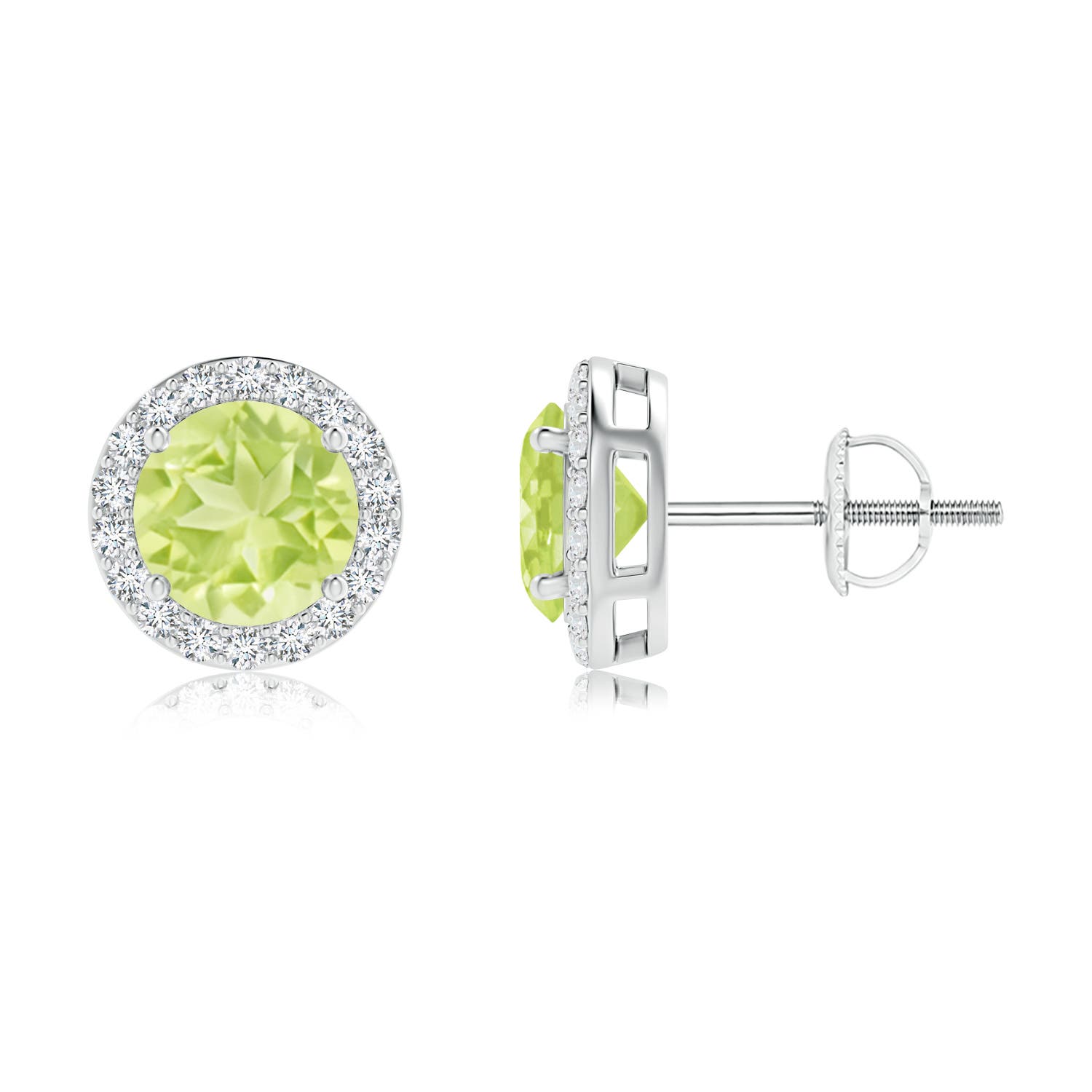 A - Peridot / 2.19 CT / 14 KT White Gold