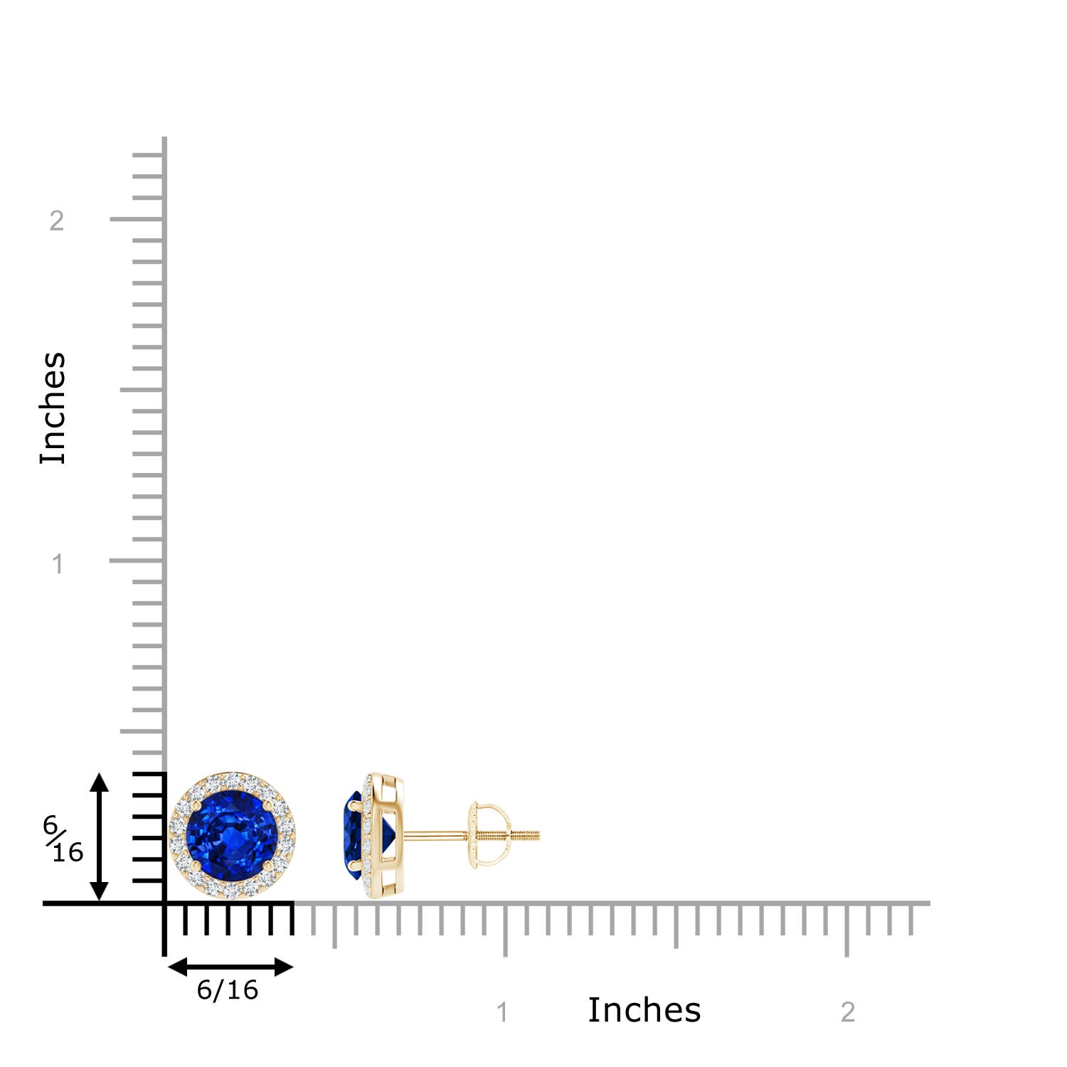 AAAA - Blue Sapphire / 2.29 CT / 14 KT Yellow Gold