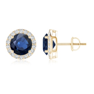 Round AA Blue Sapphire
