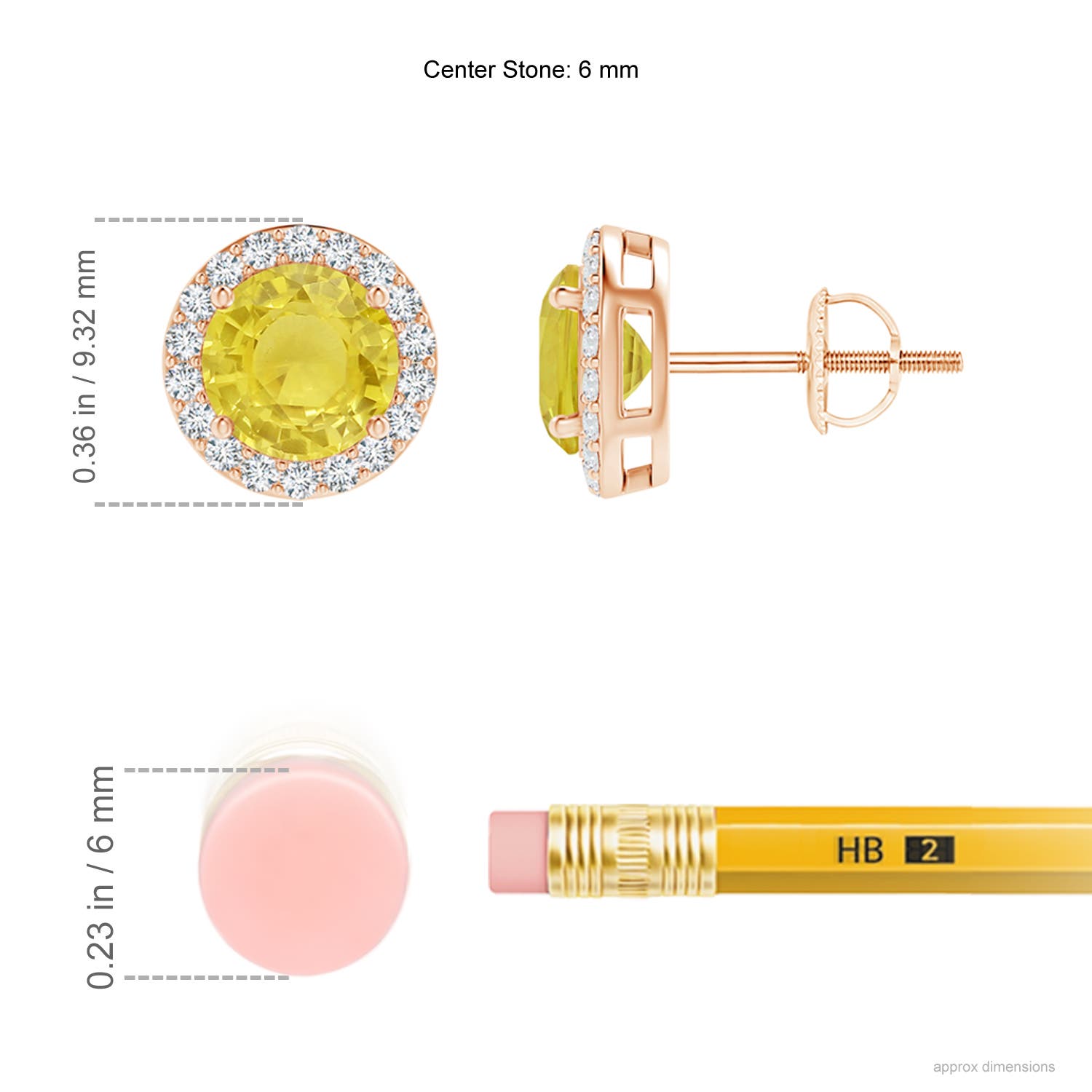 A - Yellow Sapphire / 2.29 CT / 14 KT Rose Gold