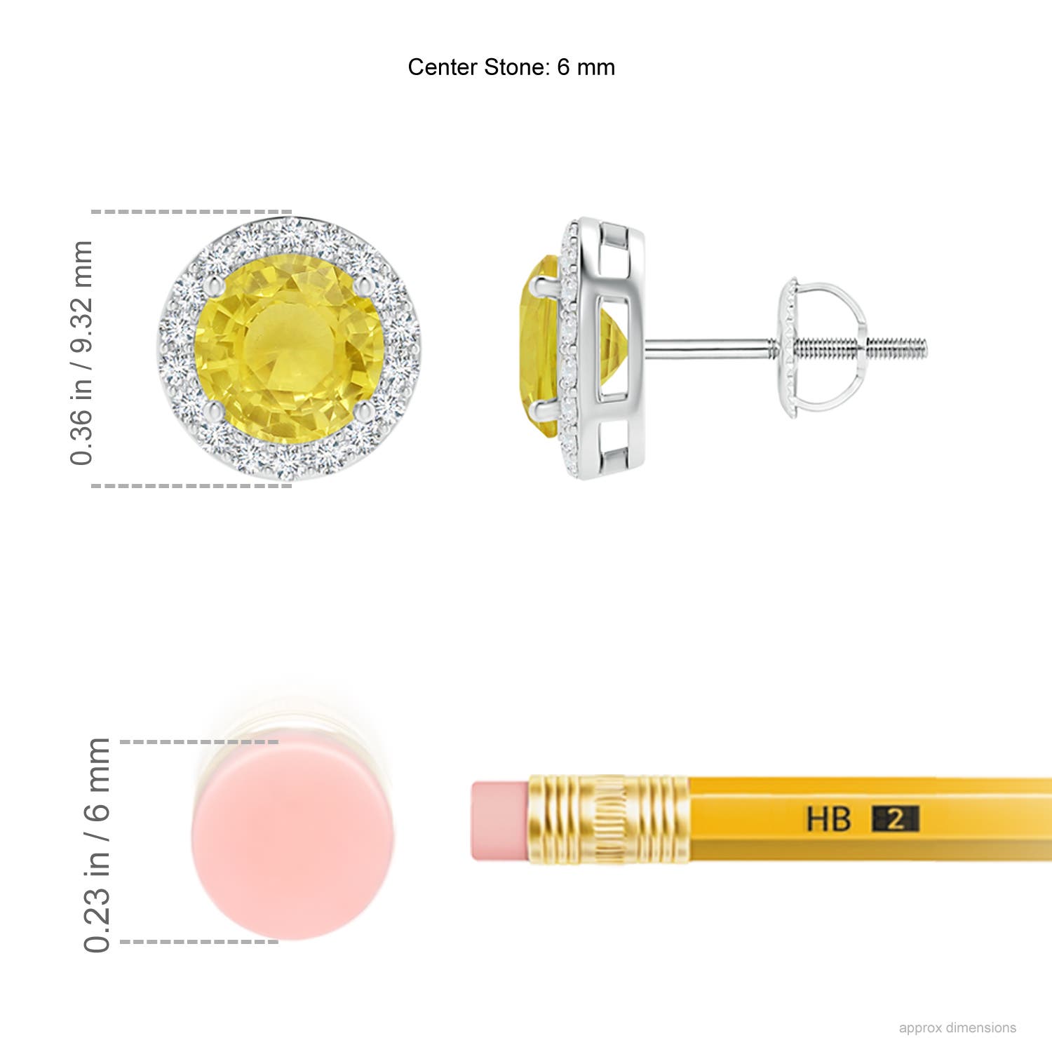 A - Yellow Sapphire / 2.29 CT / 14 KT White Gold