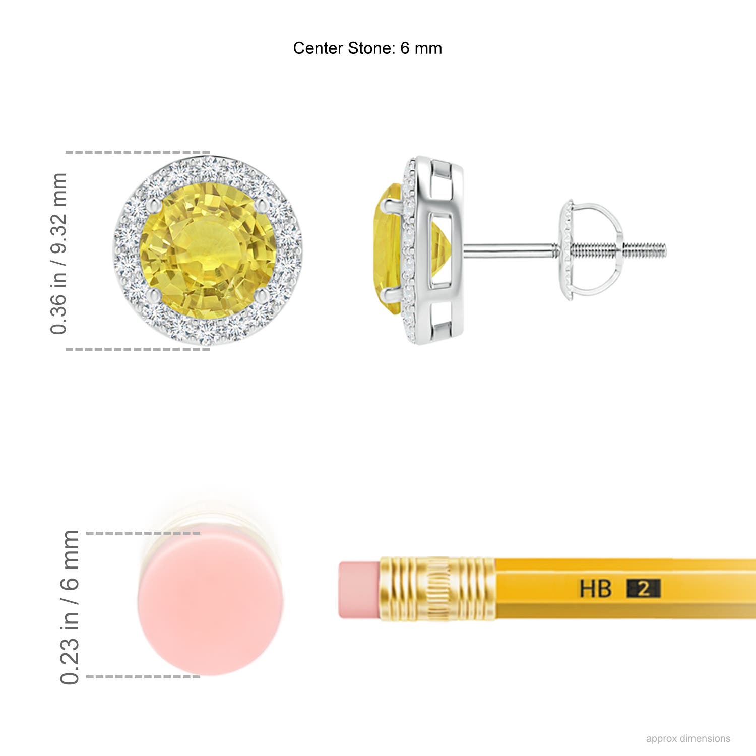 AA - Yellow Sapphire / 2.29 CT / 14 KT White Gold