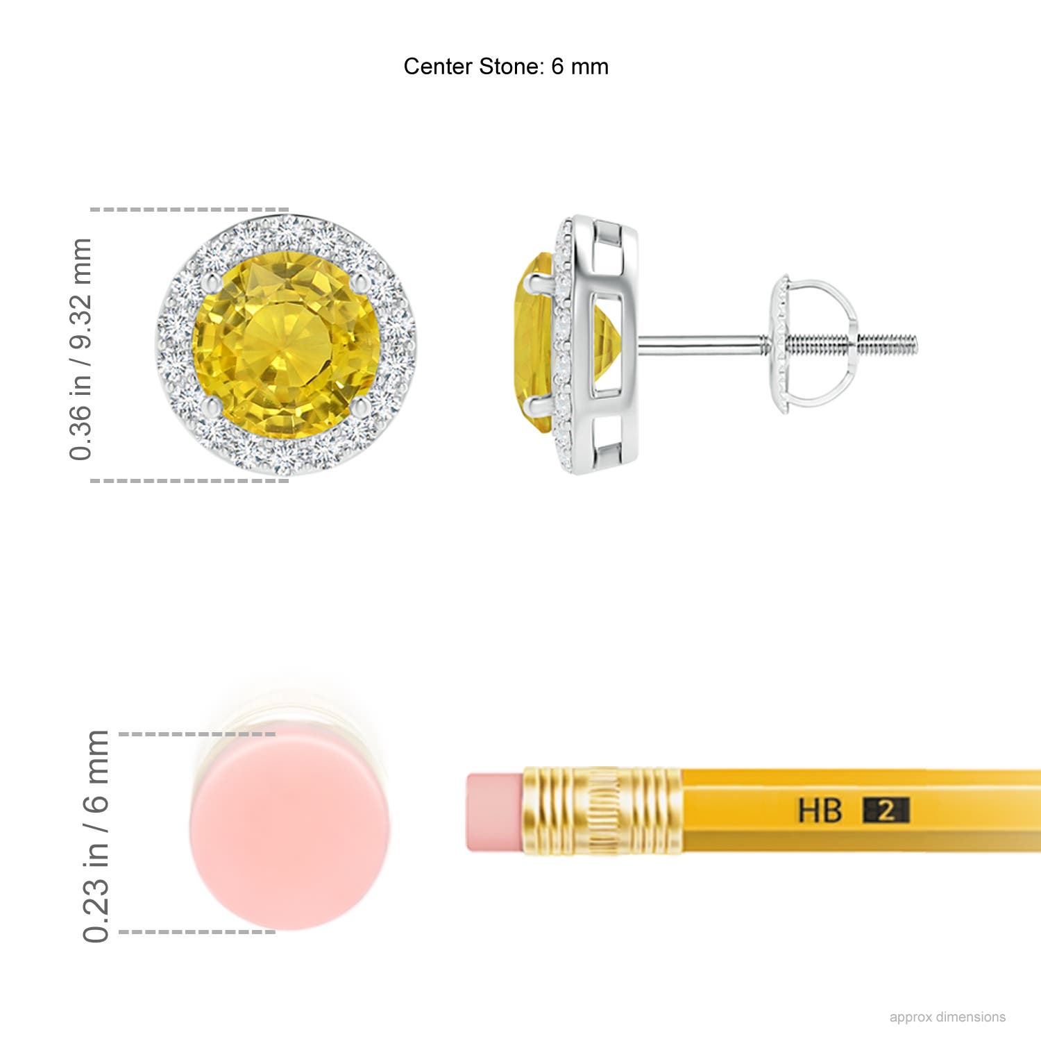 AAA - Yellow Sapphire / 2.29 CT / 14 KT White Gold