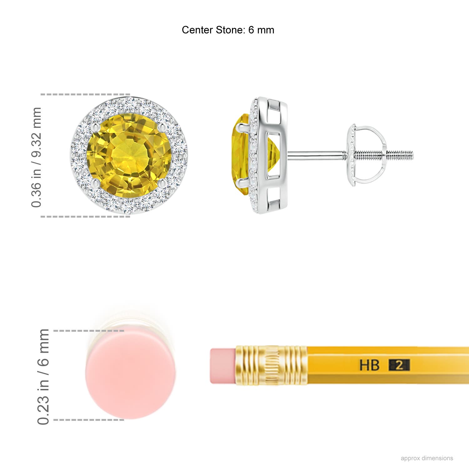 AAAA - Yellow Sapphire / 2.29 CT / 14 KT White Gold