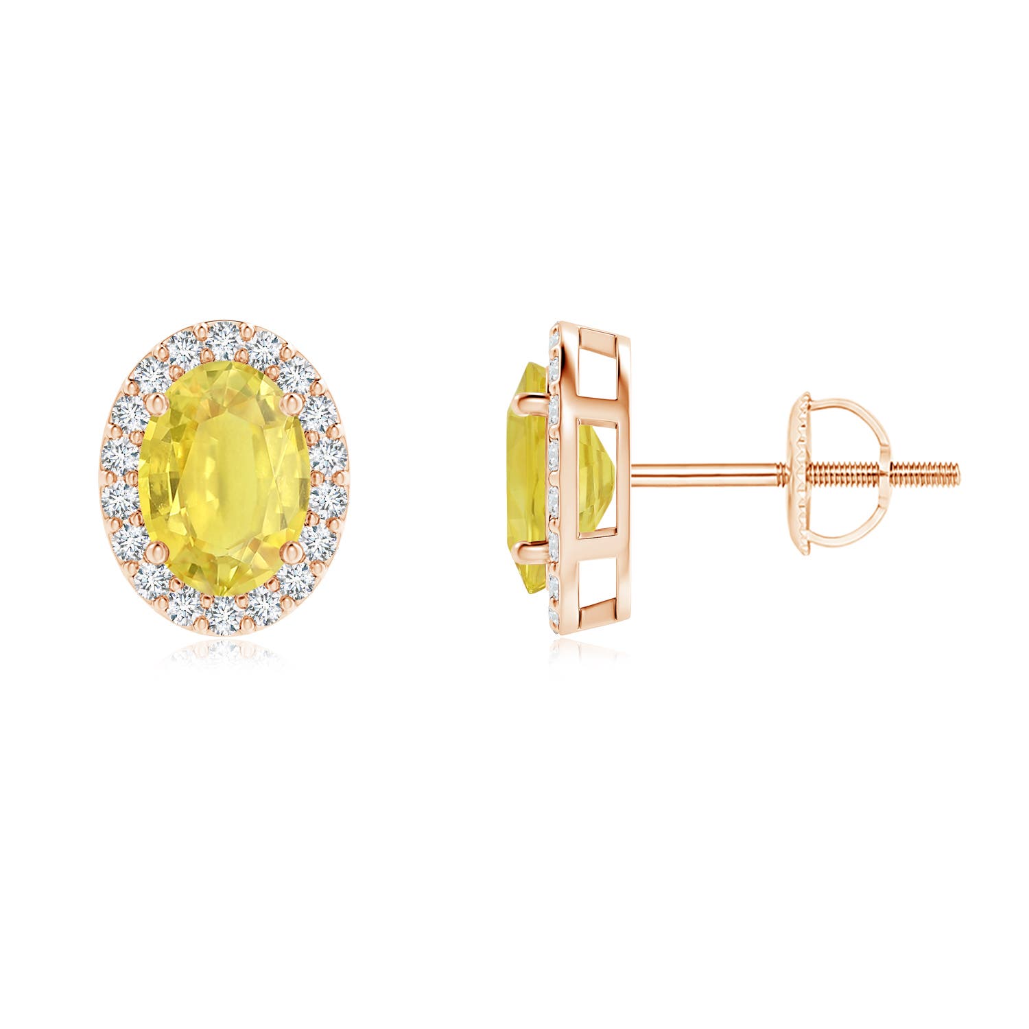 A - Yellow Sapphire / 2.29 CT / 14 KT Rose Gold