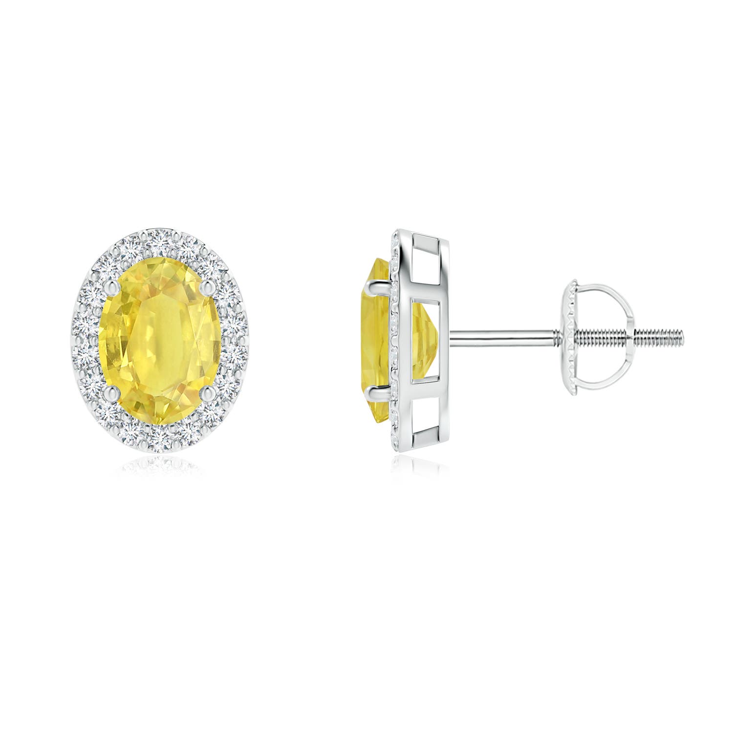 A - Yellow Sapphire / 2.29 CT / 14 KT White Gold