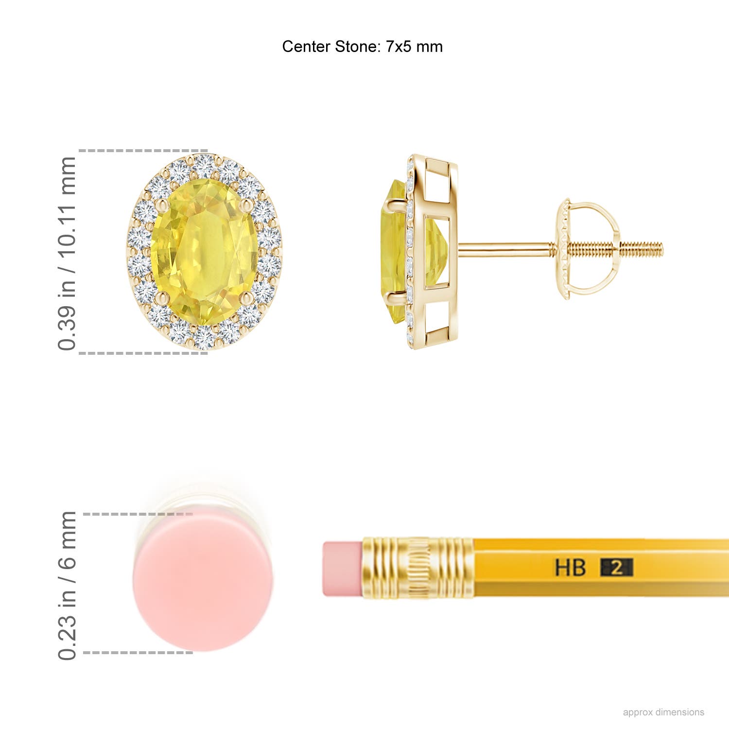 A - Yellow Sapphire / 2.29 CT / 14 KT Yellow Gold