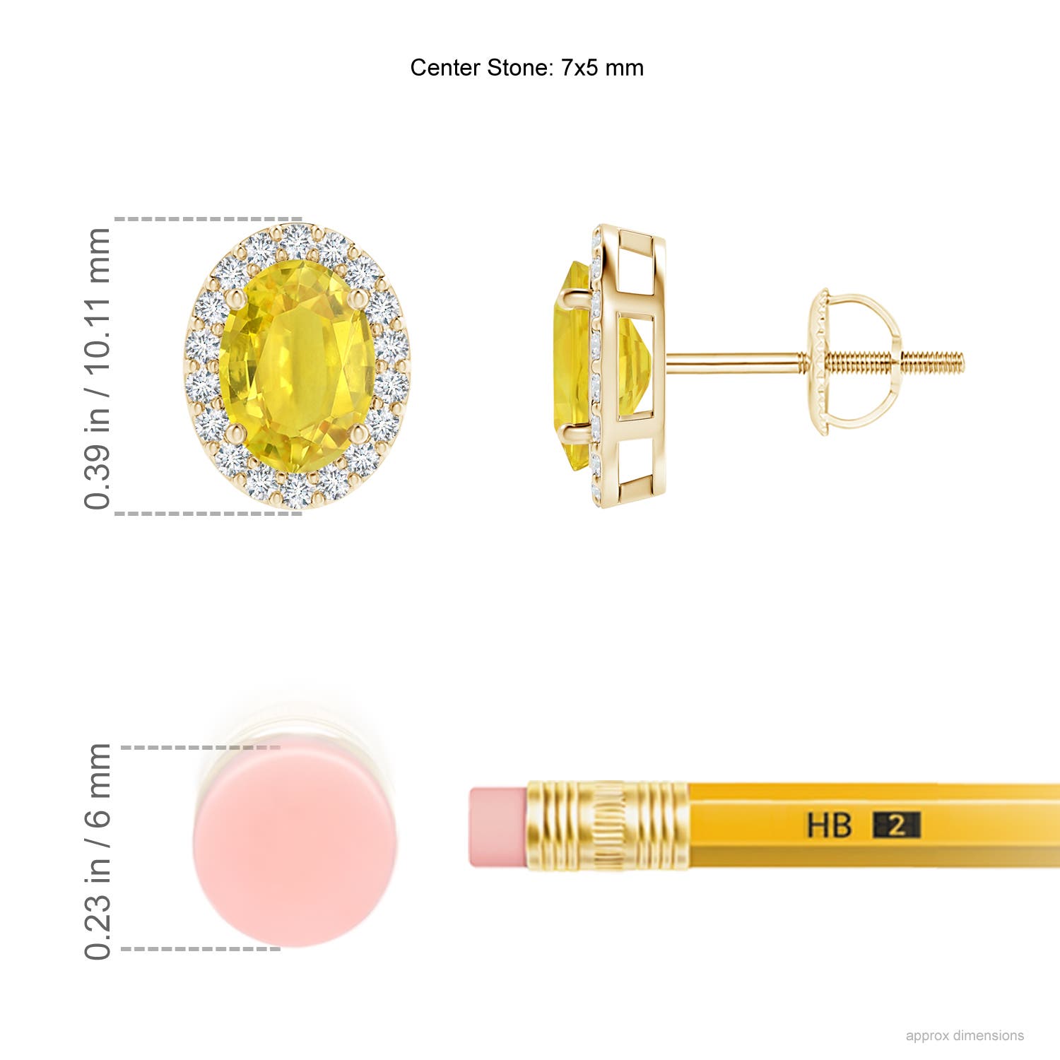 AA - Yellow Sapphire / 2.29 CT / 14 KT Yellow Gold