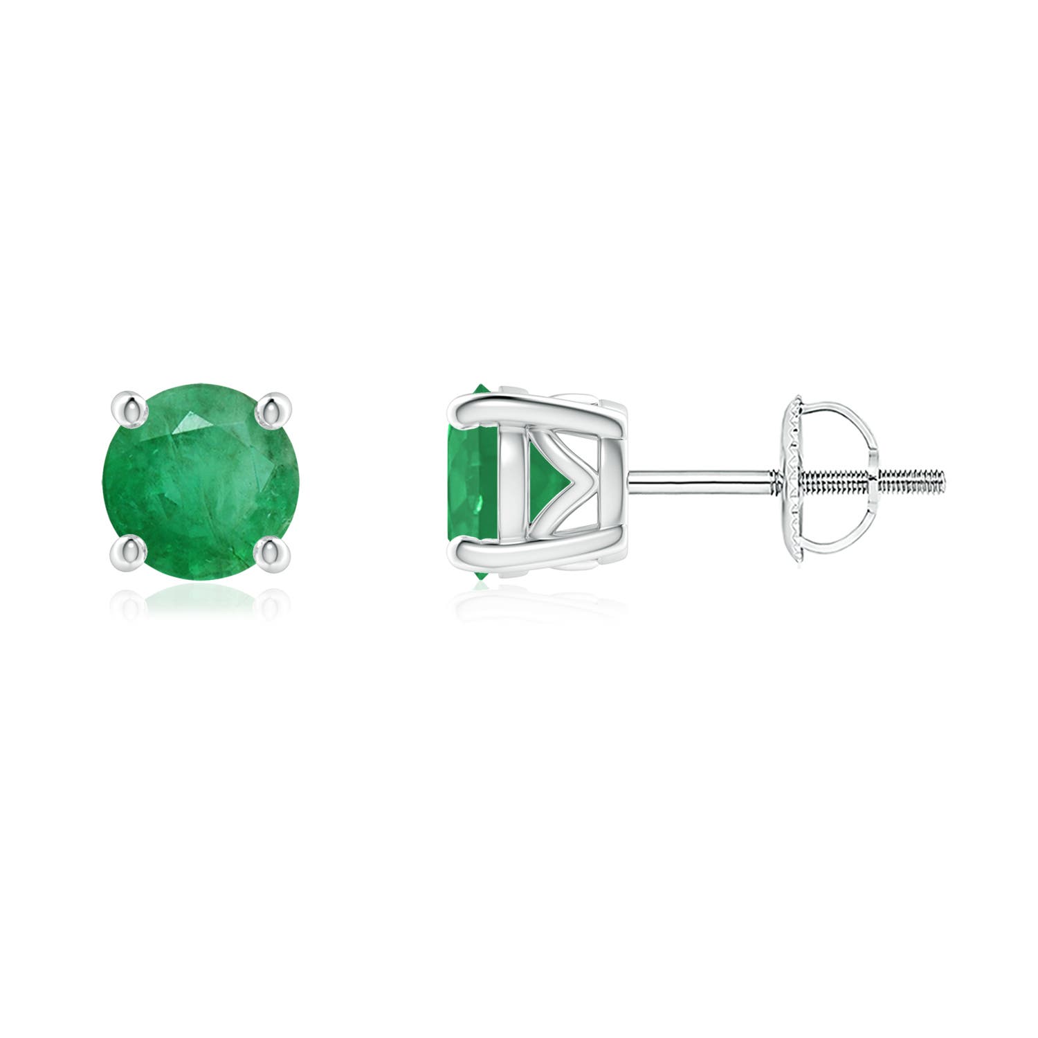 A - Emerald / 1.1 CT / 14 KT White Gold