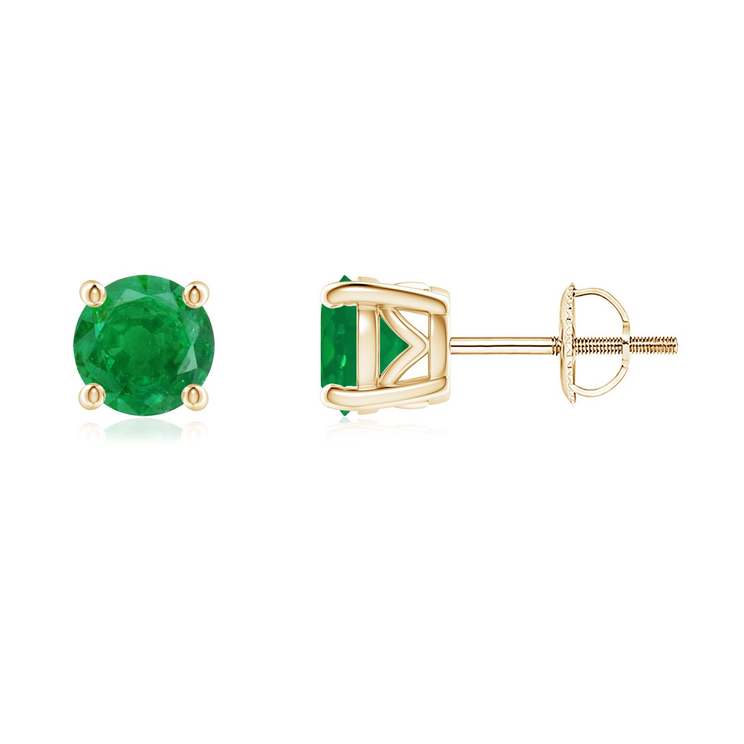 AA - Emerald / 1.1 CT / 14 KT Yellow Gold