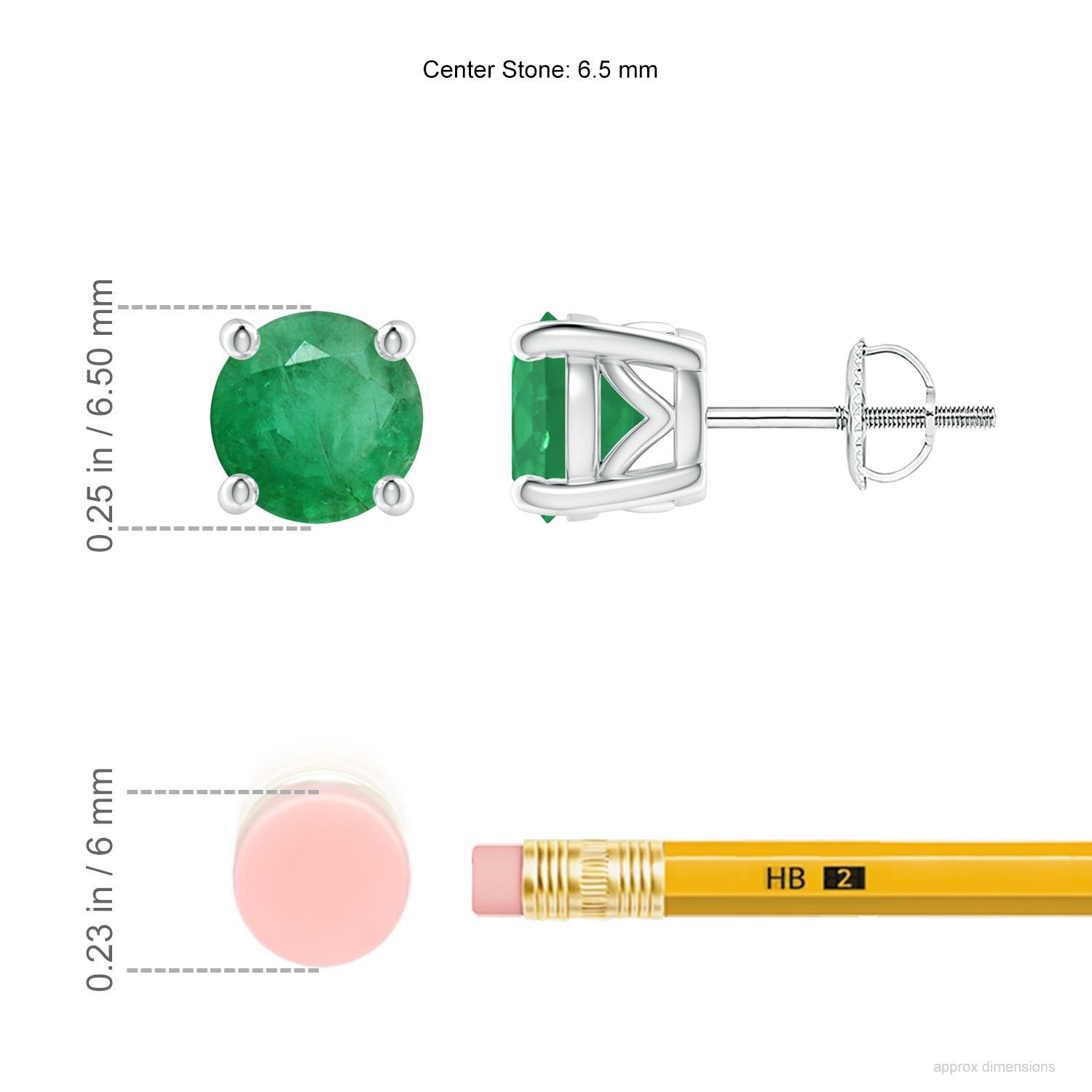 A - Emerald / 1.9 CT / 14 KT White Gold