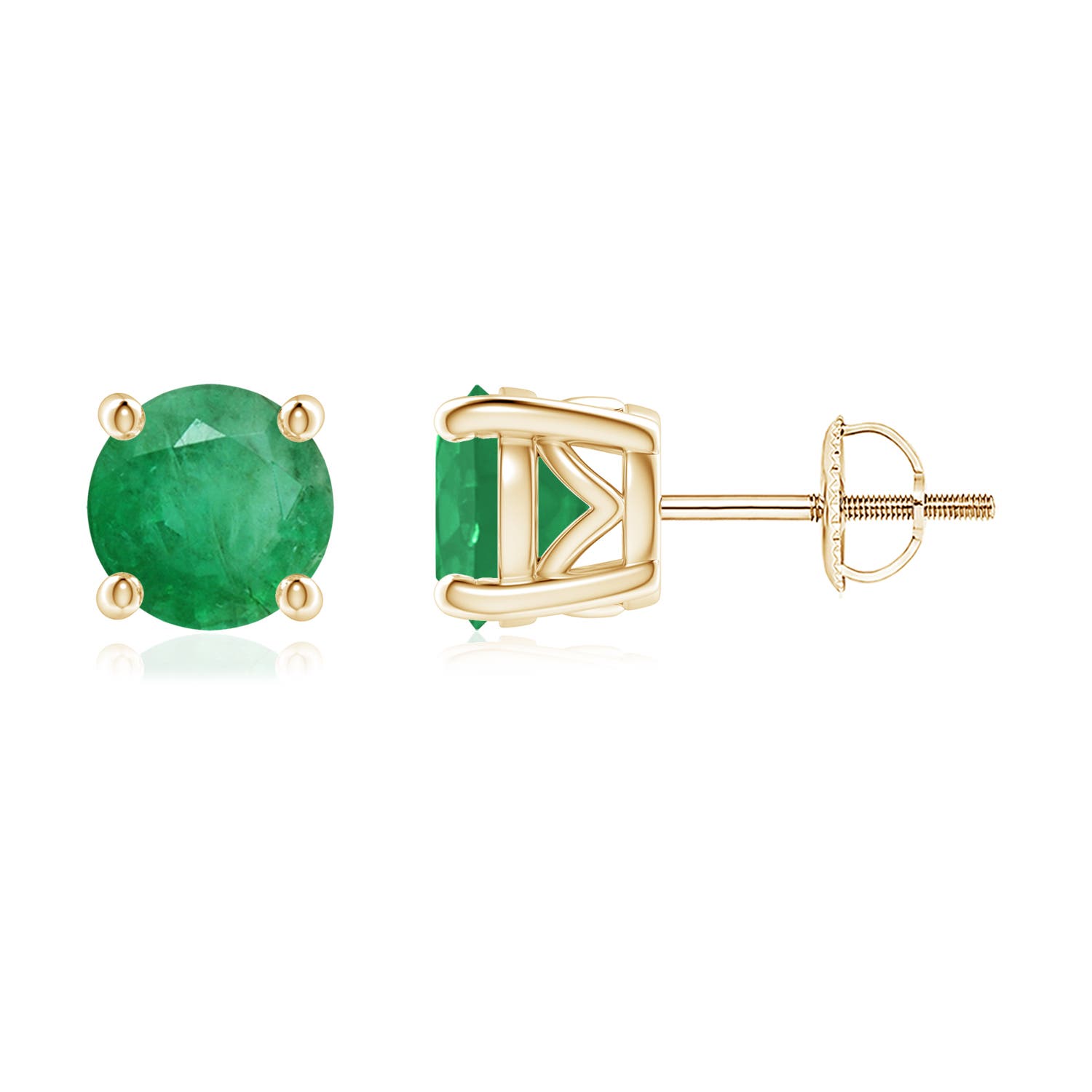 A - Emerald / 1.9 CT / 14 KT Yellow Gold