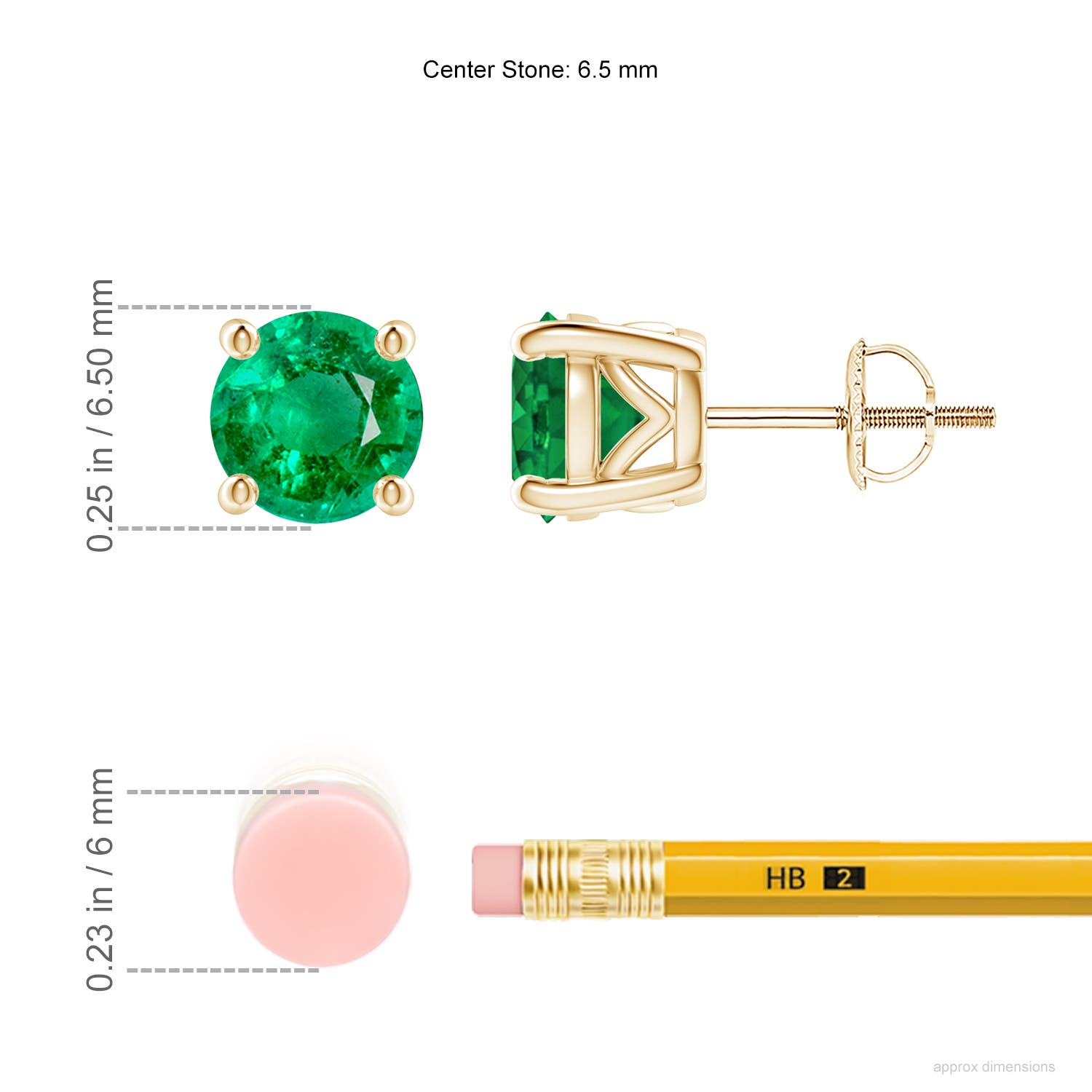 AAA - Emerald / 1.9 CT / 14 KT Yellow Gold