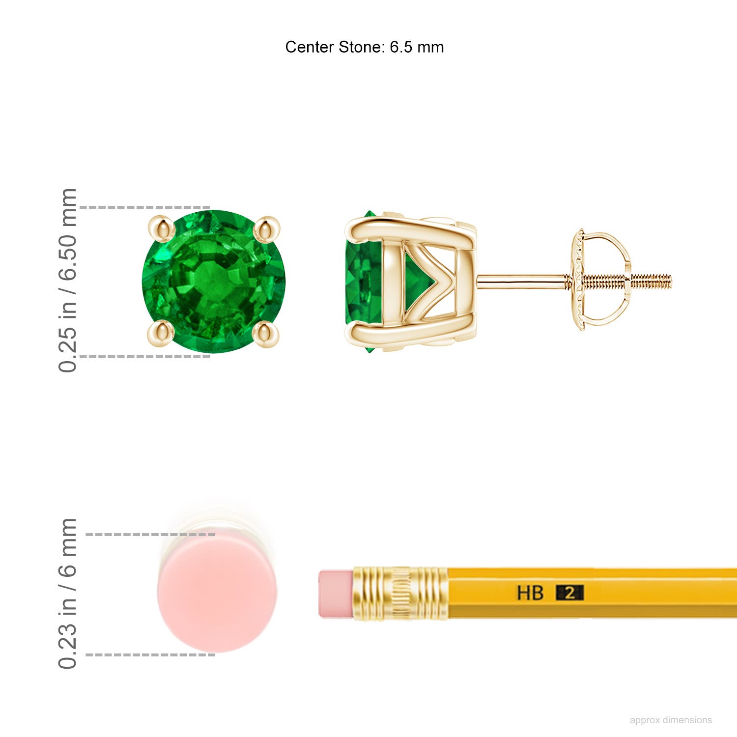 AAAA - Emerald / 1.9 CT / 14 KT Yellow Gold