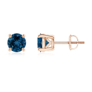 Round AAA London Blue Topaz