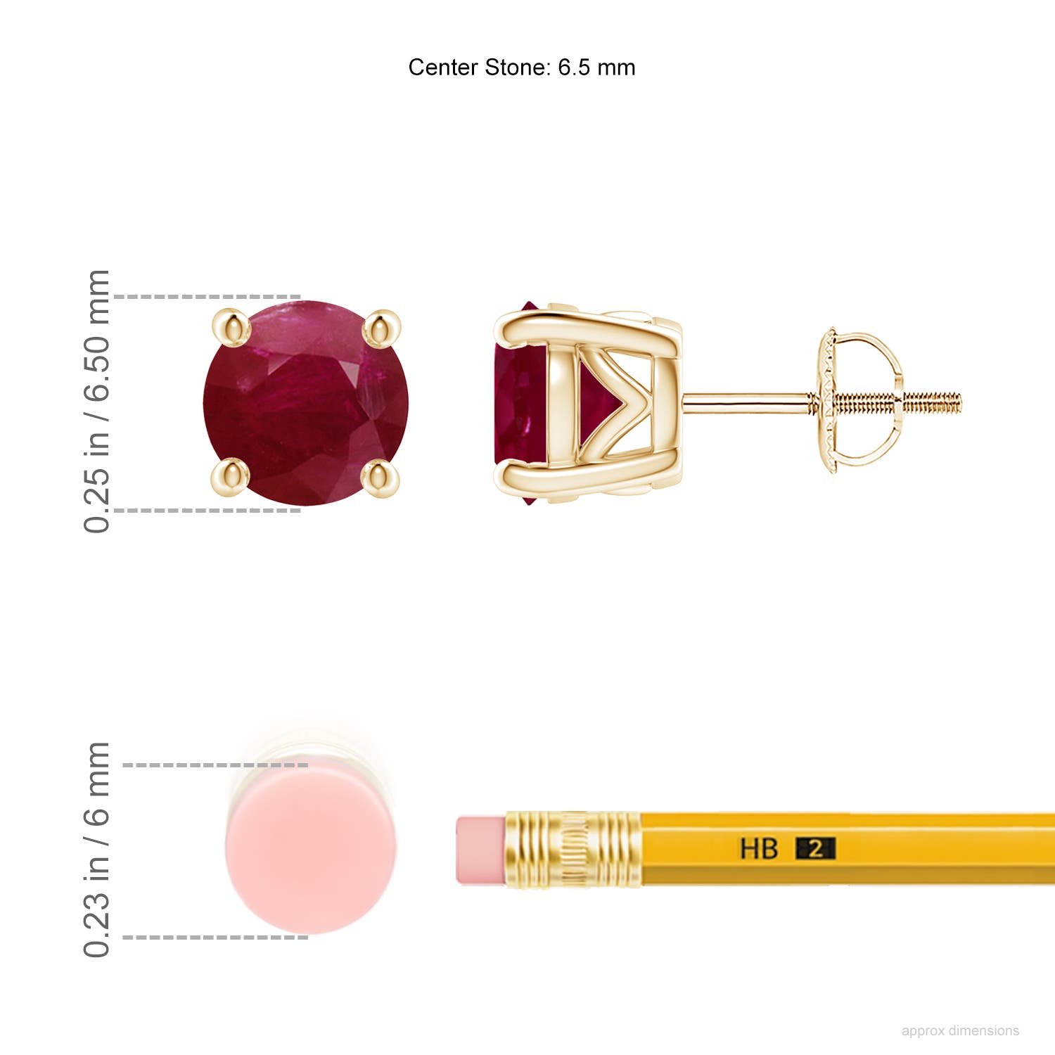 A - Ruby / 2.4 CT / 14 KT Yellow Gold