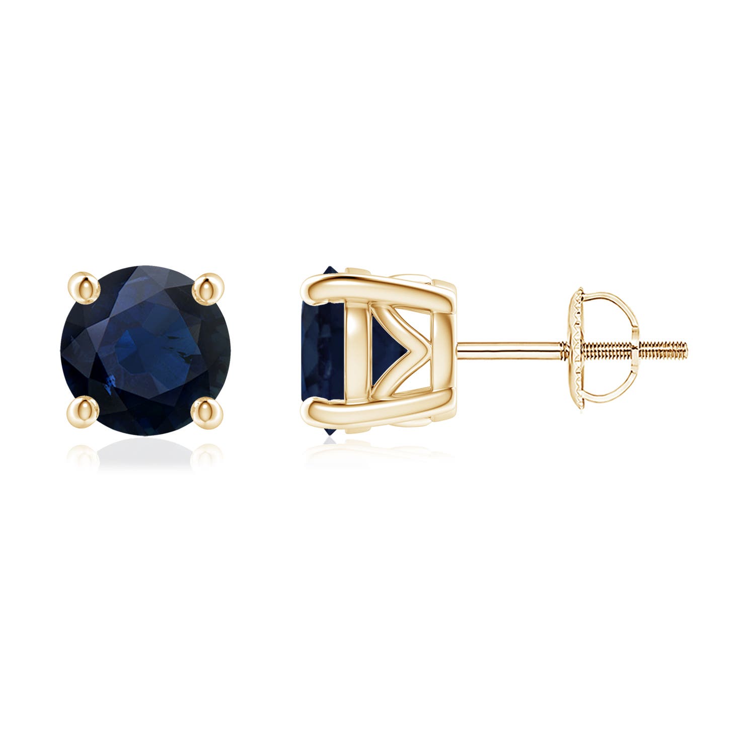 A - Blue Sapphire / 2.4 CT / 14 KT Yellow Gold